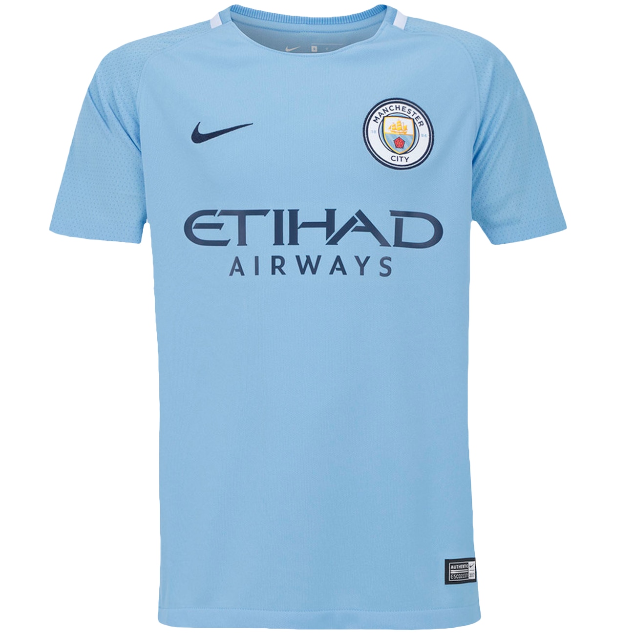 Camisa Manchester City I 17/18 Nike - Infantil | Centauro