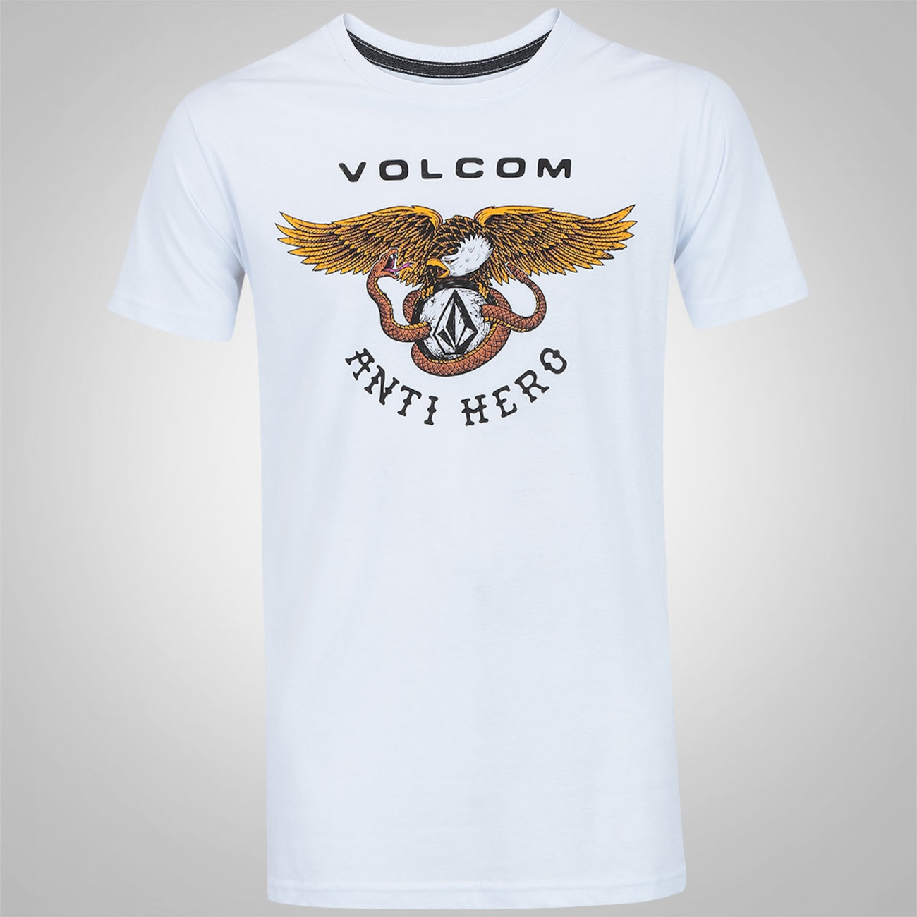 Camiseta Volcom Long Fit X Anti Hero Masculina Centauro