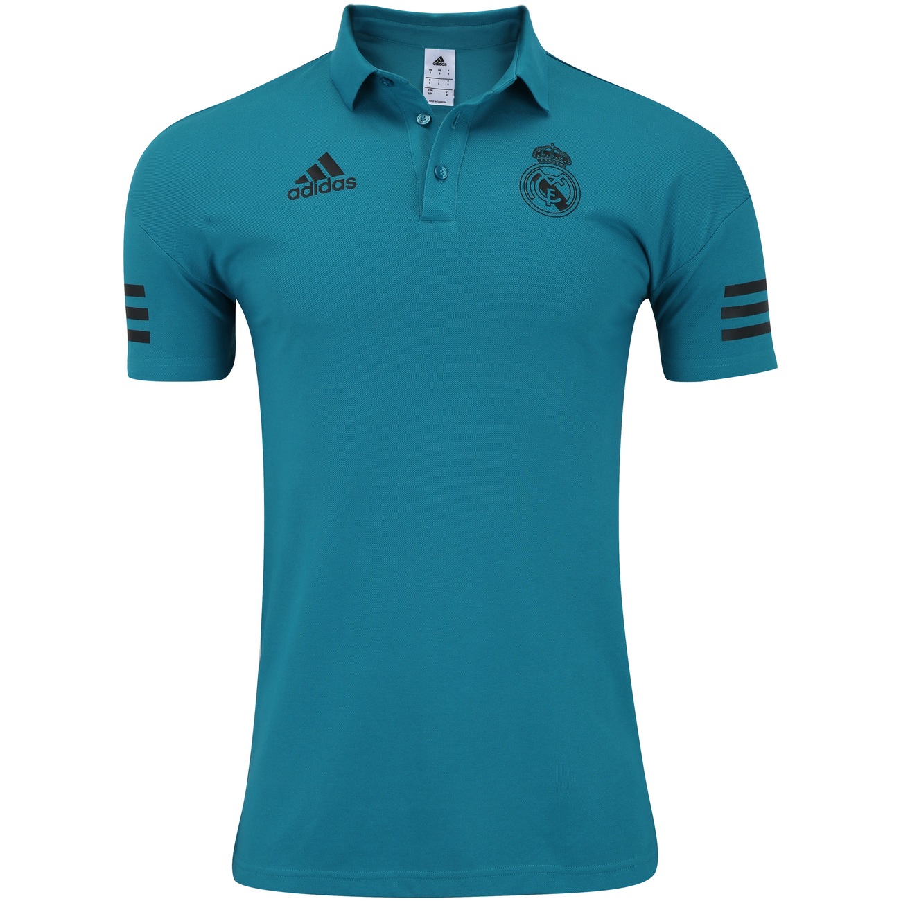 camisa polo real madrid azul