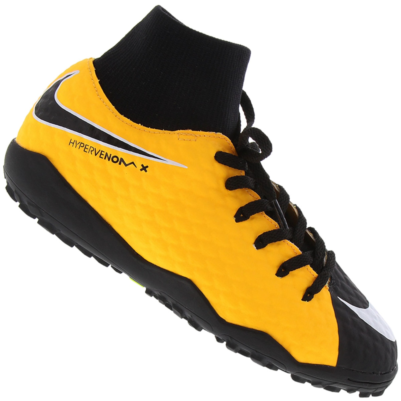 Chuteira Society Nike Hypervenom X Phelon III DF TF - Infantil