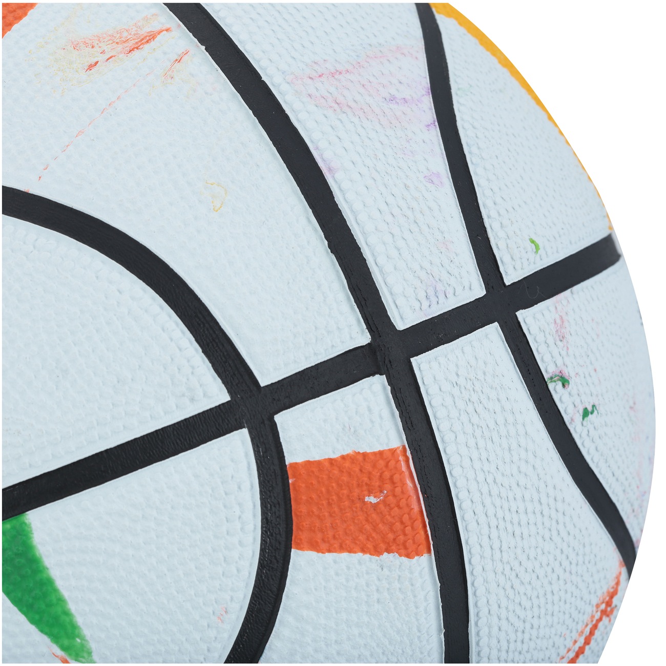 Bola de Basquete NBA Spalding Marble Series Rainbow Tam 7 - Branco