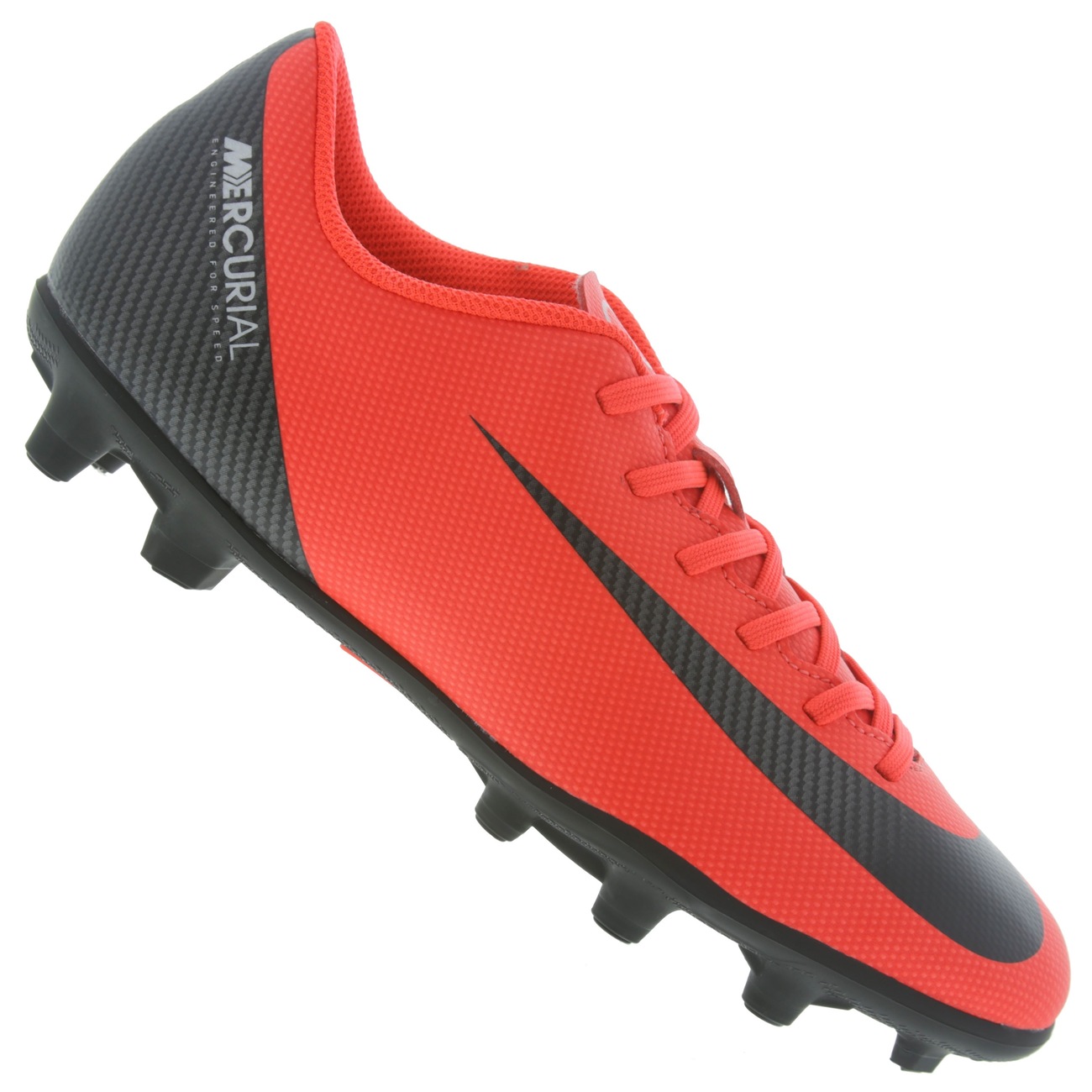 Chuteira de Campo Nike Mercurial Vapor 12 Club CR7 FG/MG - Adulto