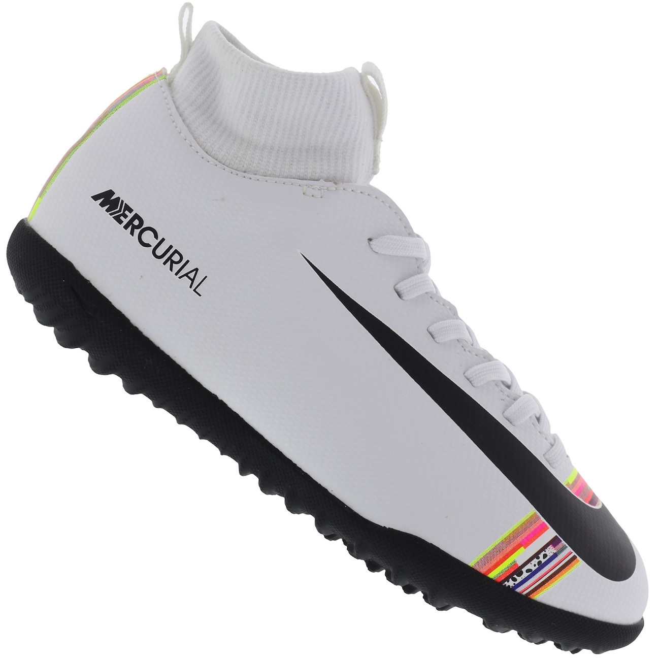 Chuteira Society Nike Mercurial Superfly 6 Club CR7 TF - Infantil