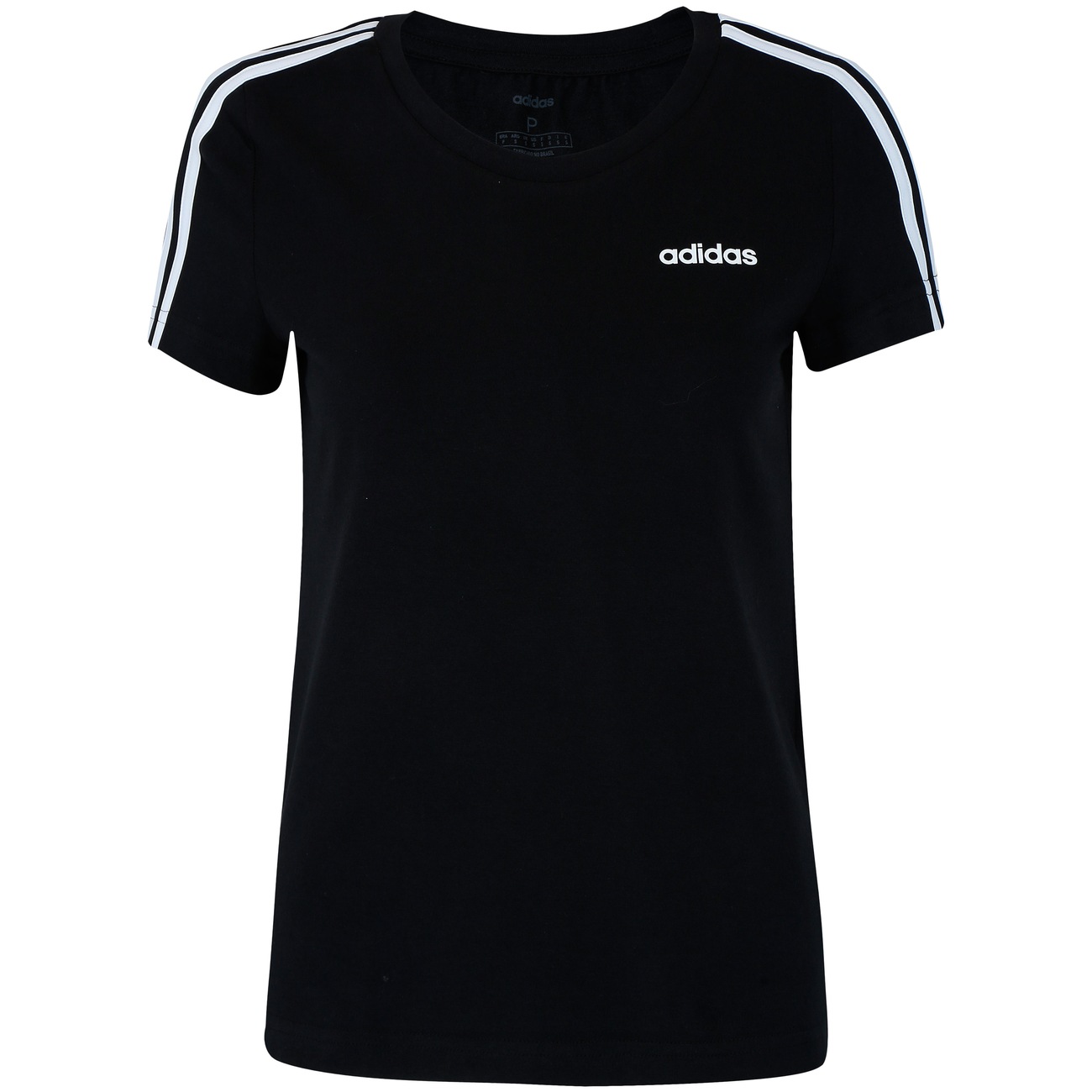 Camiseta adidas Essentials 3S Slim - Feminina - Video 1