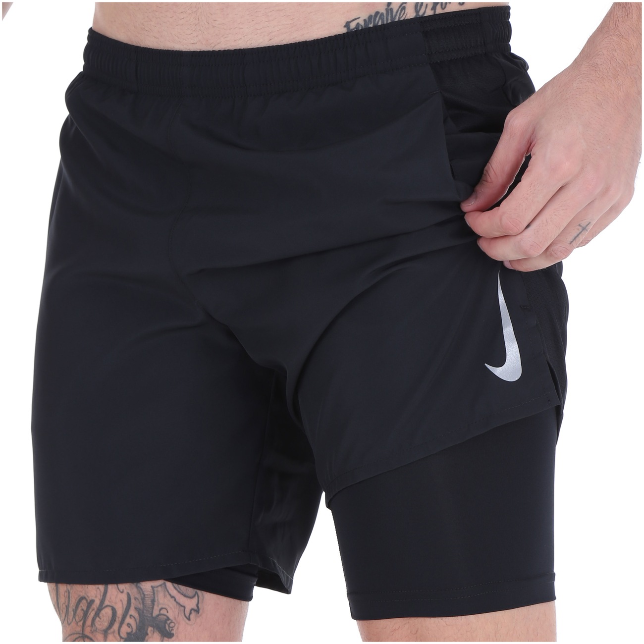 bermuda nike challenger 7in 2in1 masculina