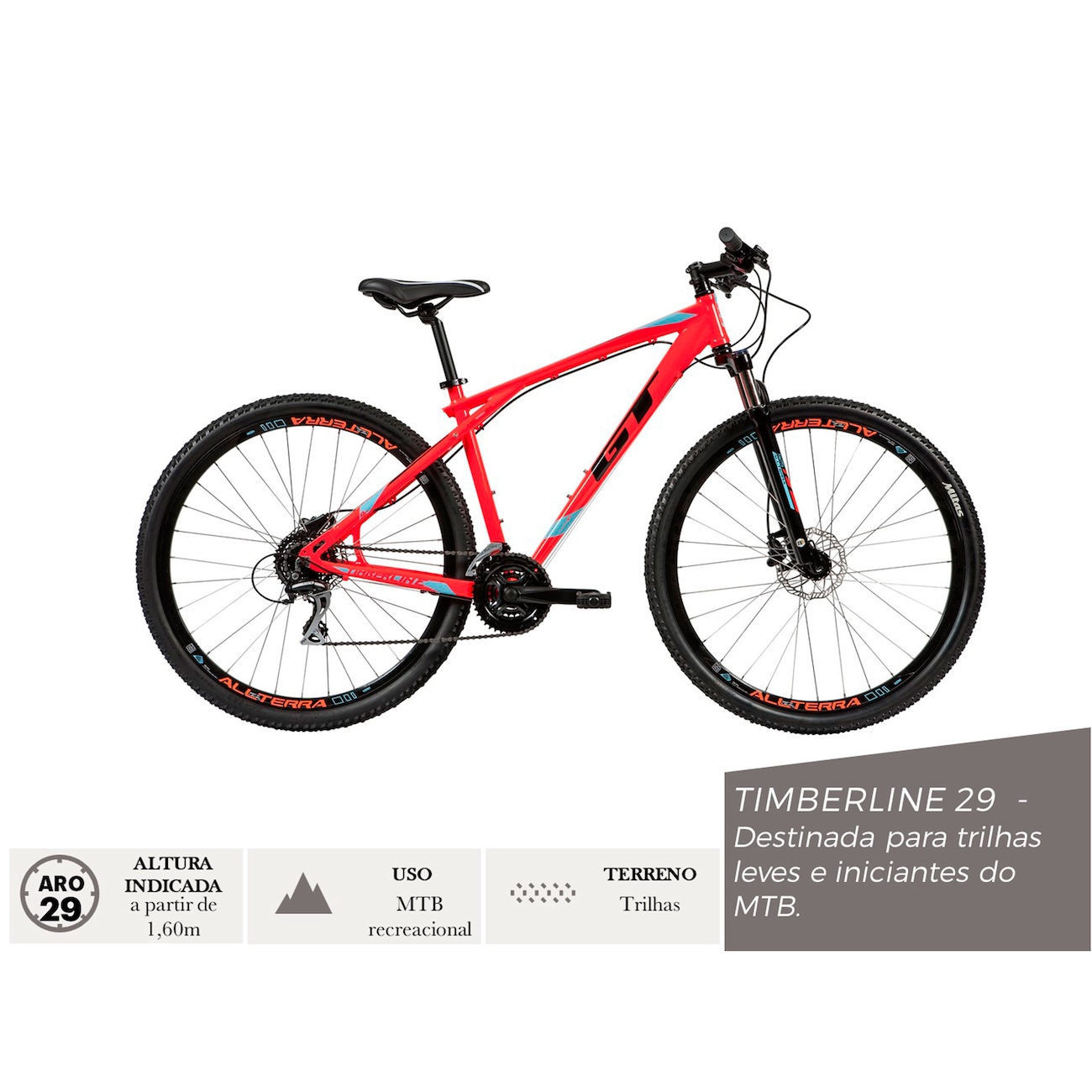 Mountain Bike GT Timberline Expert - Aro 29 - Freio Promax Hidráulico - Câmbio Shimano - 24 Marchas - Video 1