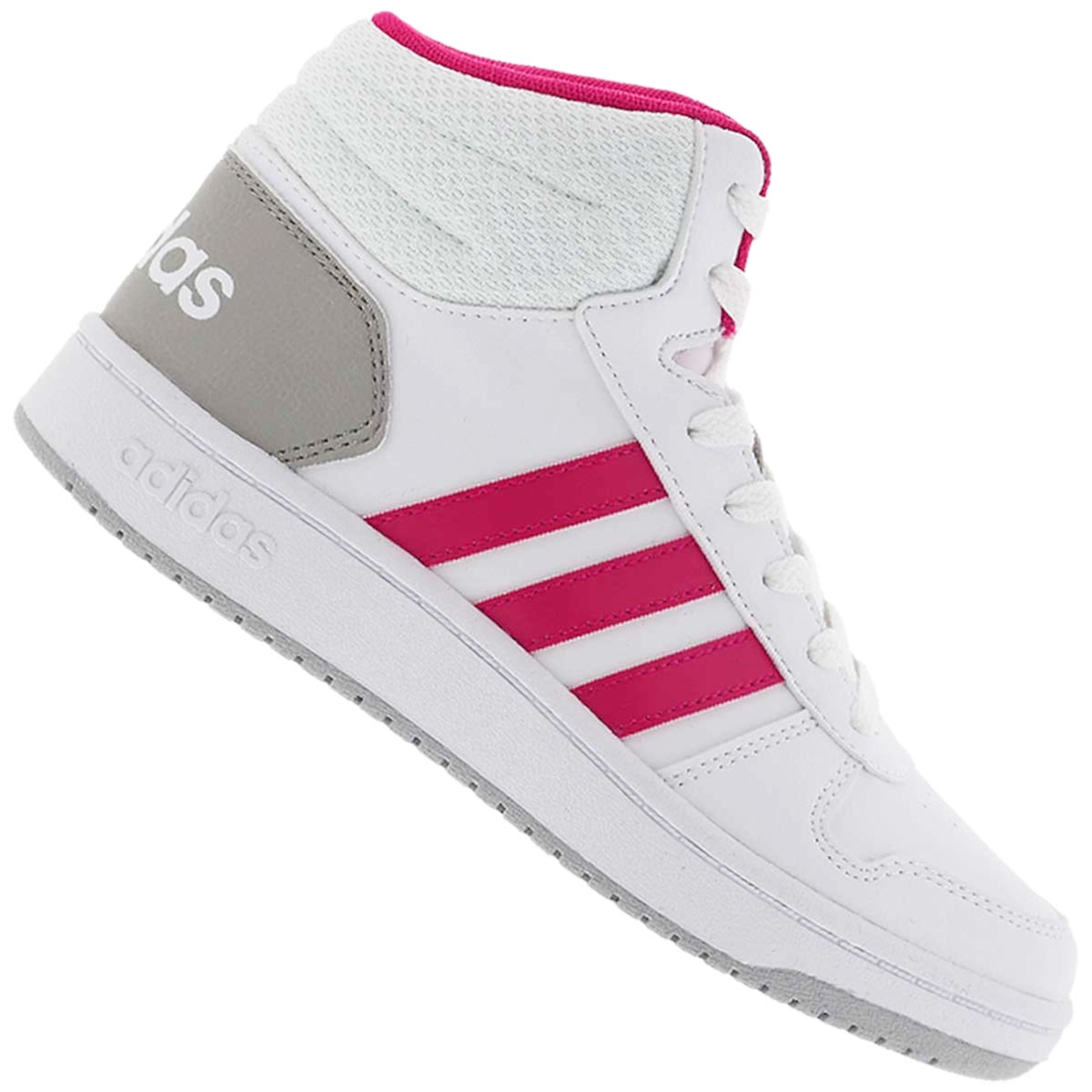 Tênis Cano Alto adidas Hoops K Infantil Centauro