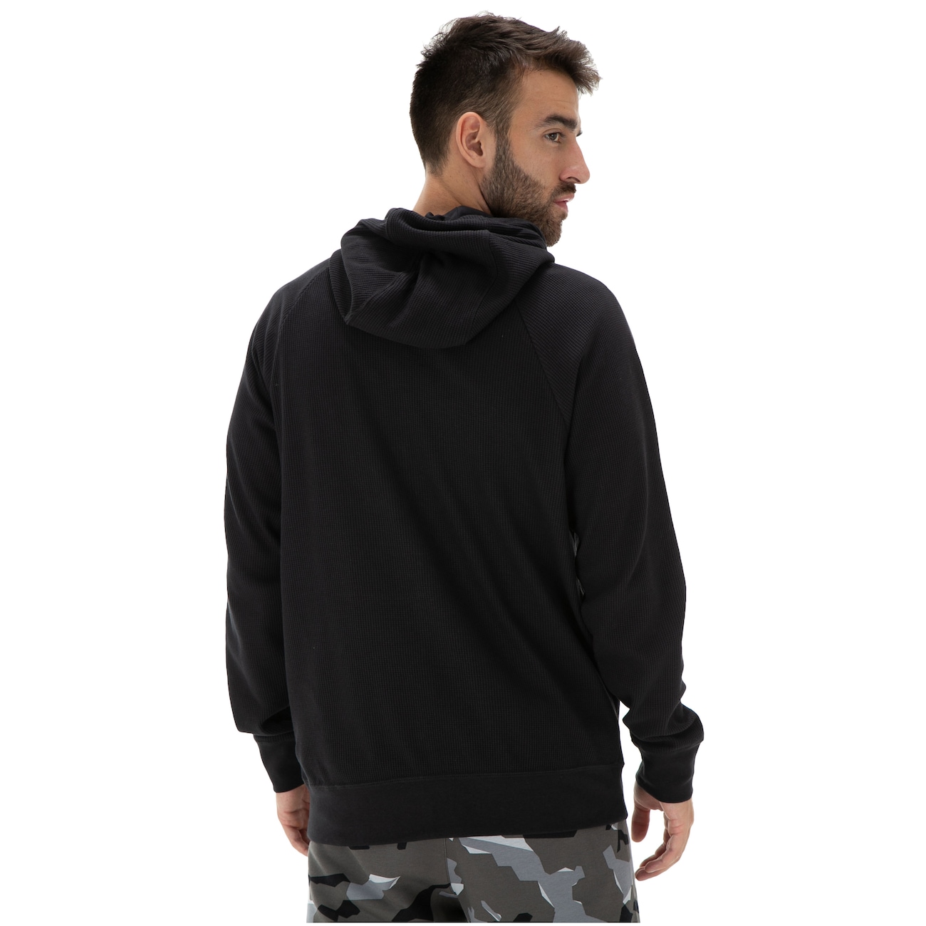 Jaqueta com Capuz Nike Hoodie FZ Waffle - Masculina | Centauro