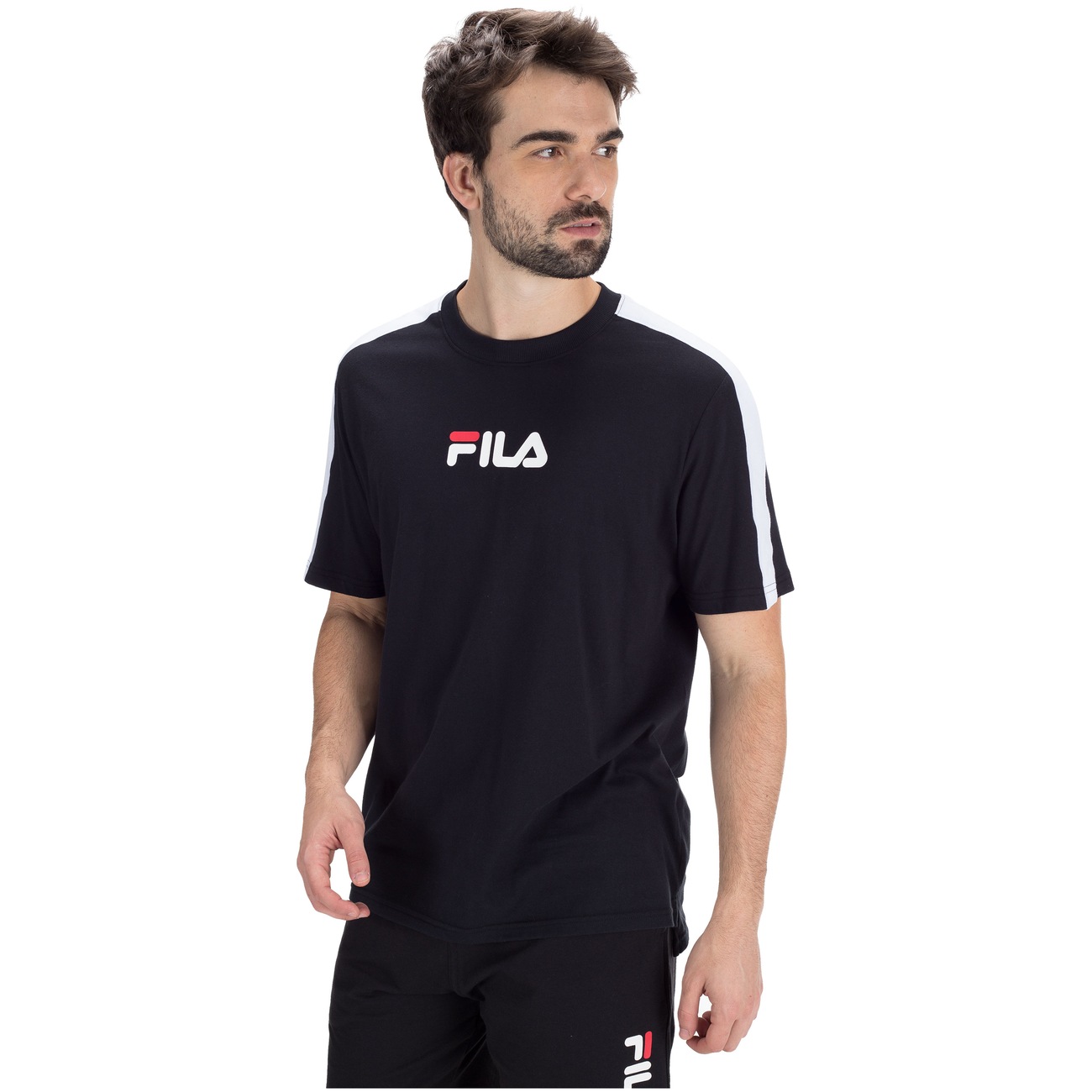 camiseta fila masculina branca