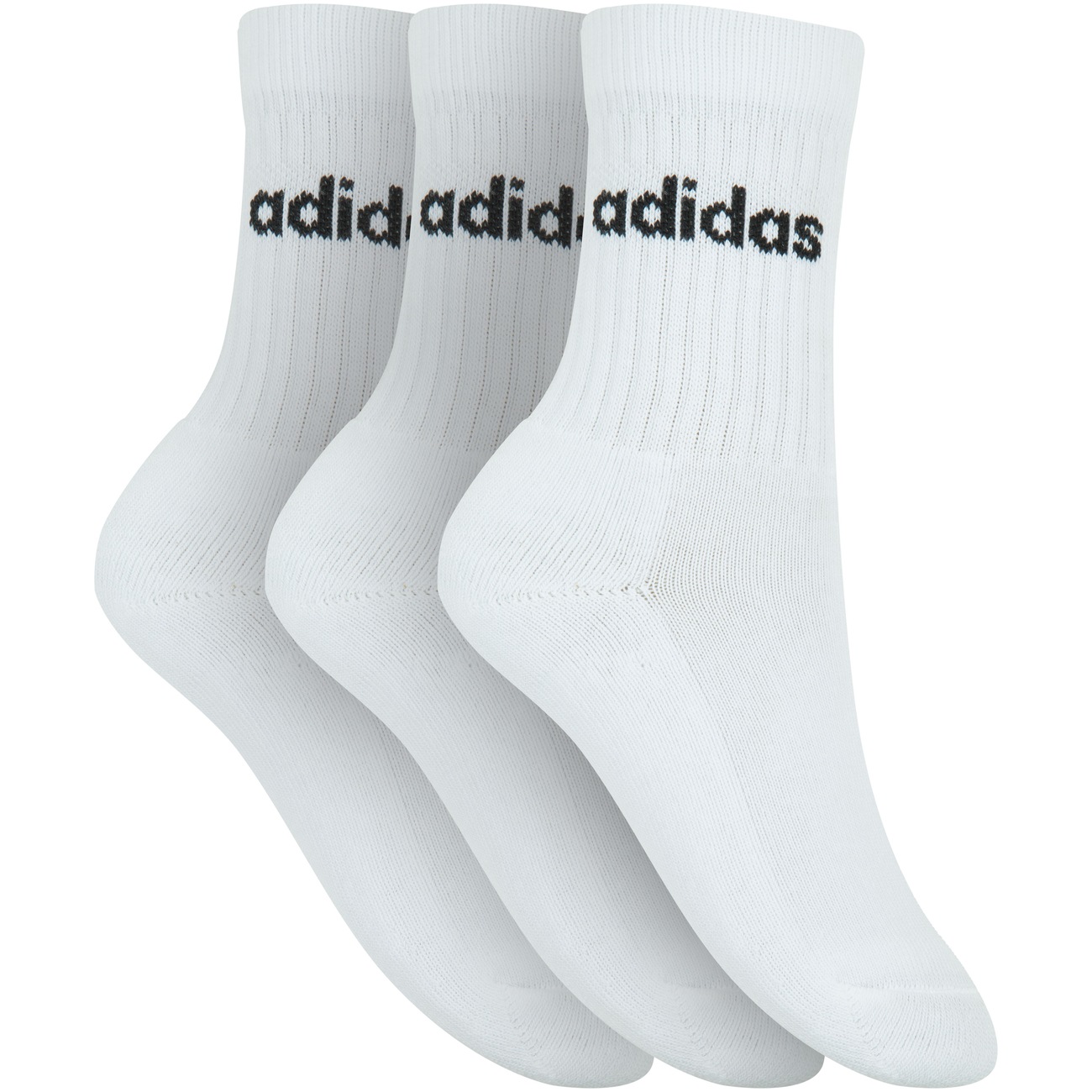 meia adidas cano alto branca