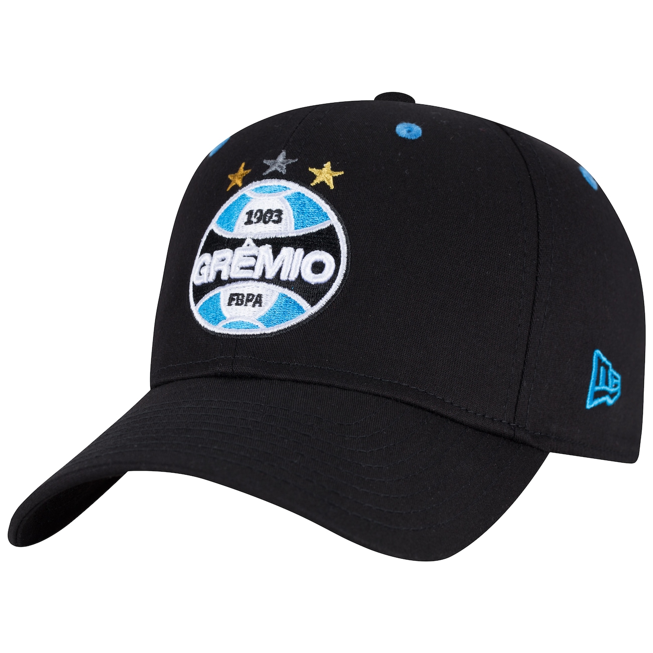 Boné Aba Curva do Grêmio New Era 3930 Basic - Fechado - Adulto em Promoção