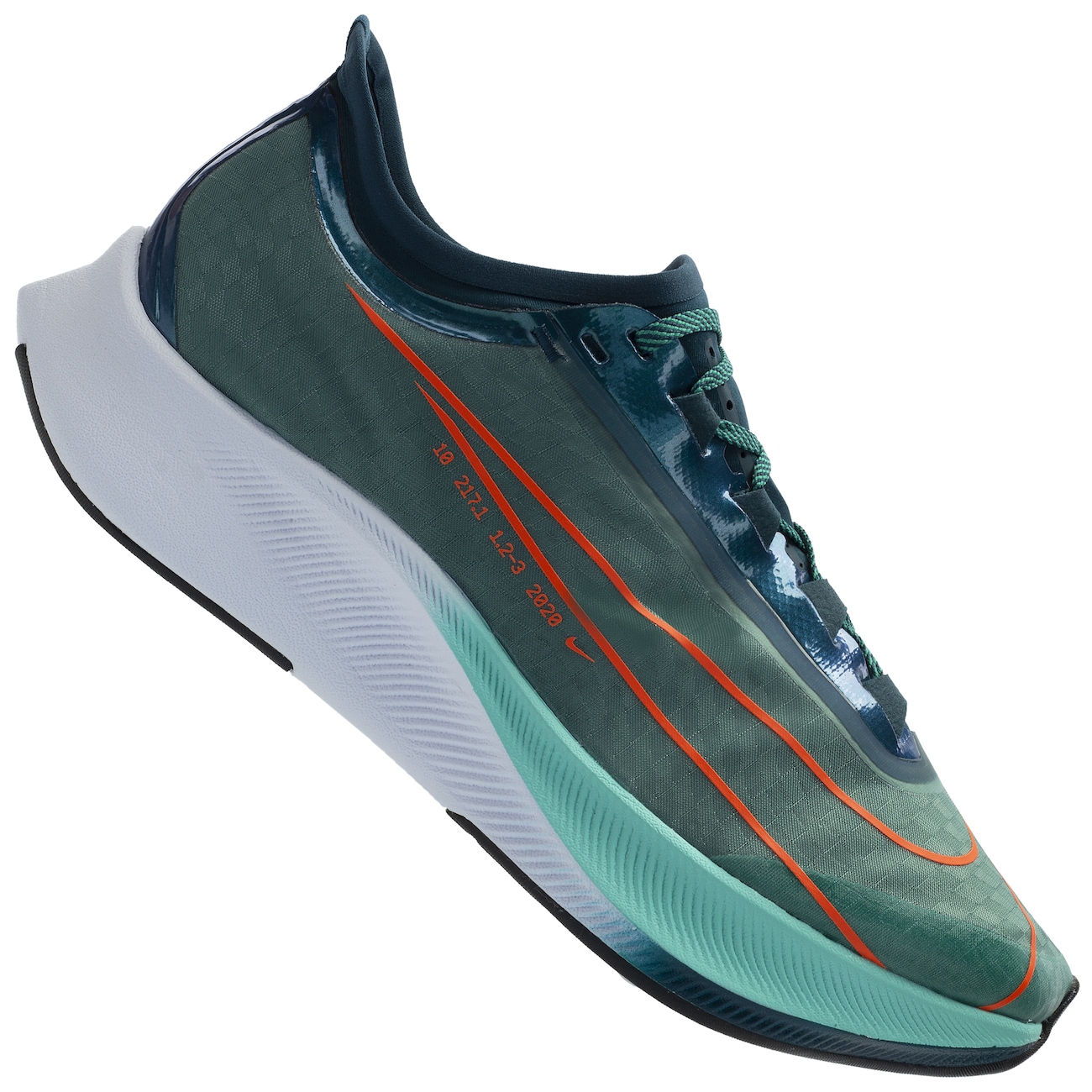 シューズ NIKE - NIKE ZOOM FLY3 PRM HAKONE NIKE ZOOM FLY 3 PRM HAKONE NEPTUNE GREEN HYPER CRIMSON