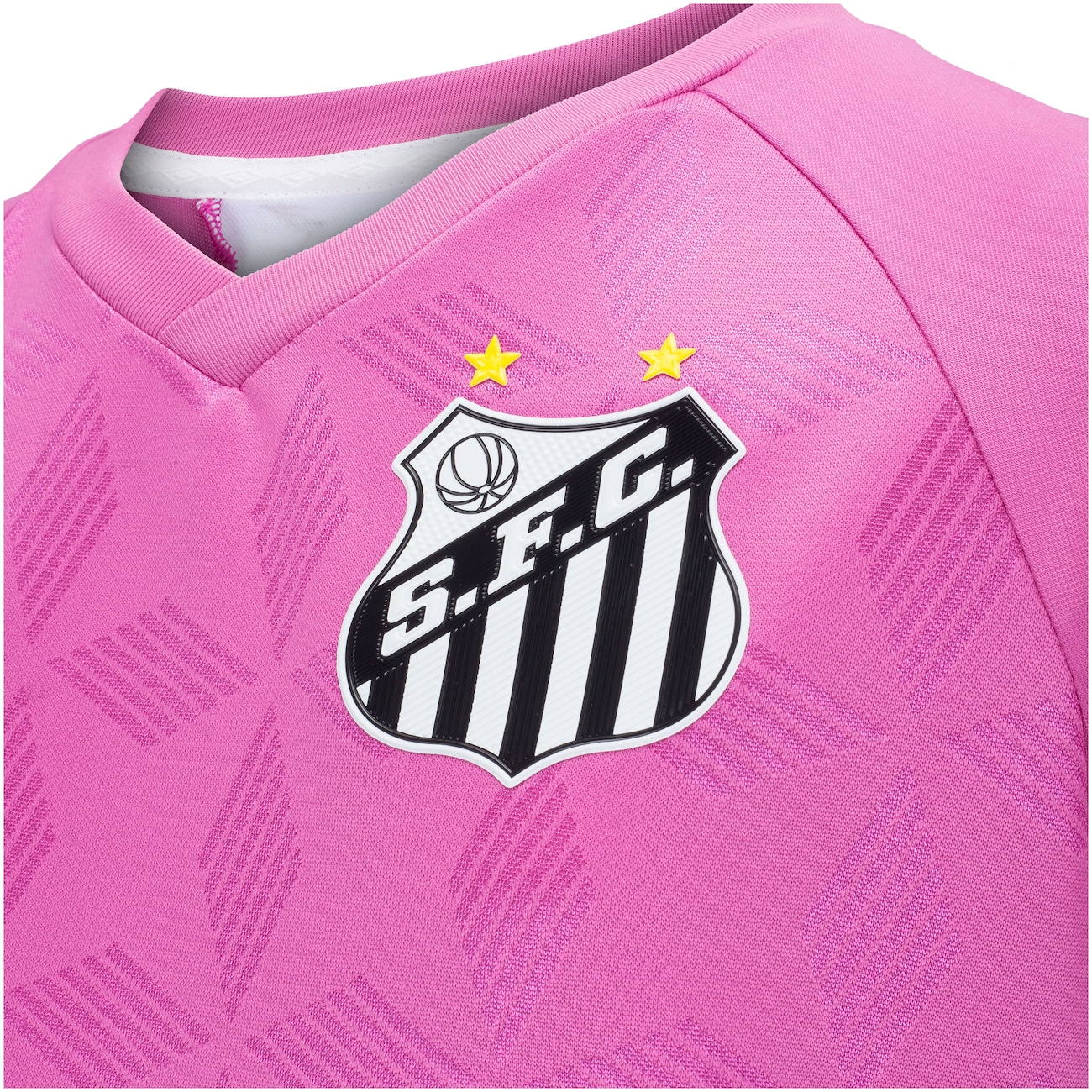 camisa santos rosa infantil