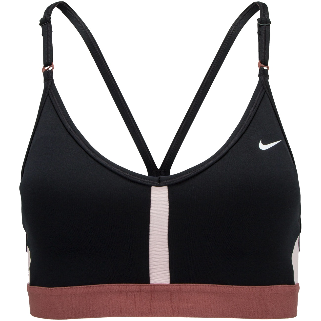 Top Fitness com Bojo Nike Baixa Sustentação Dri-Fit Indy Bra Vneck Adulto - Video 1