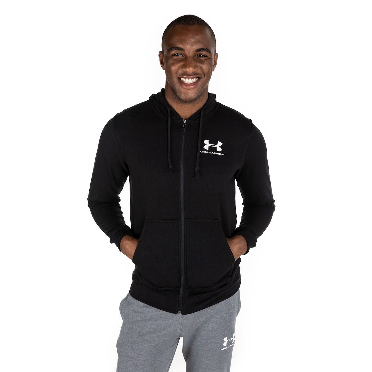 under armour men's sportstyle terry short sleeve moletom com capuz