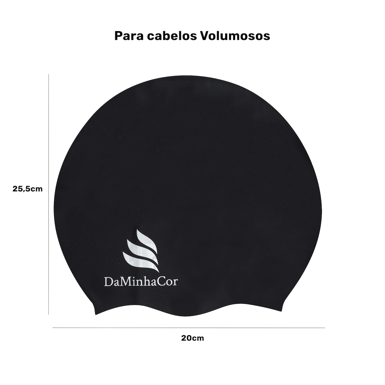 Touca de Natação Adulto para Cabelos Volumosos DaMinhaCor - Video 1