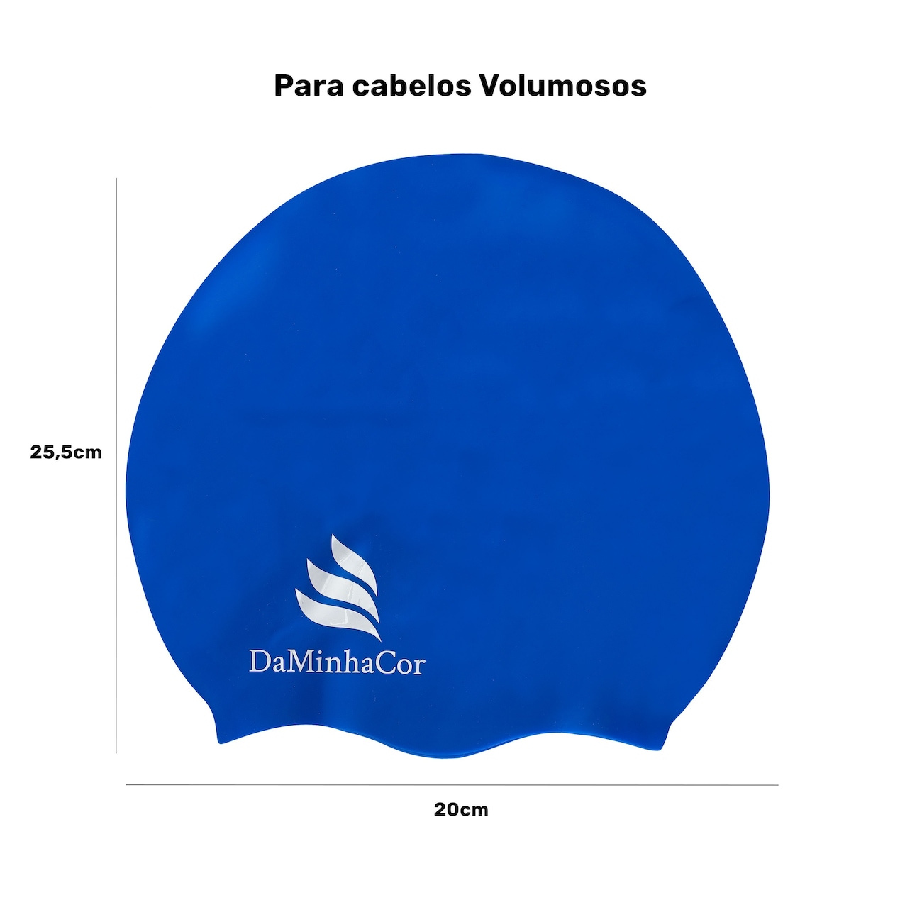 Touca de Natação Adulto para Cabelos Volumosos DaMinhaCor - Video 1