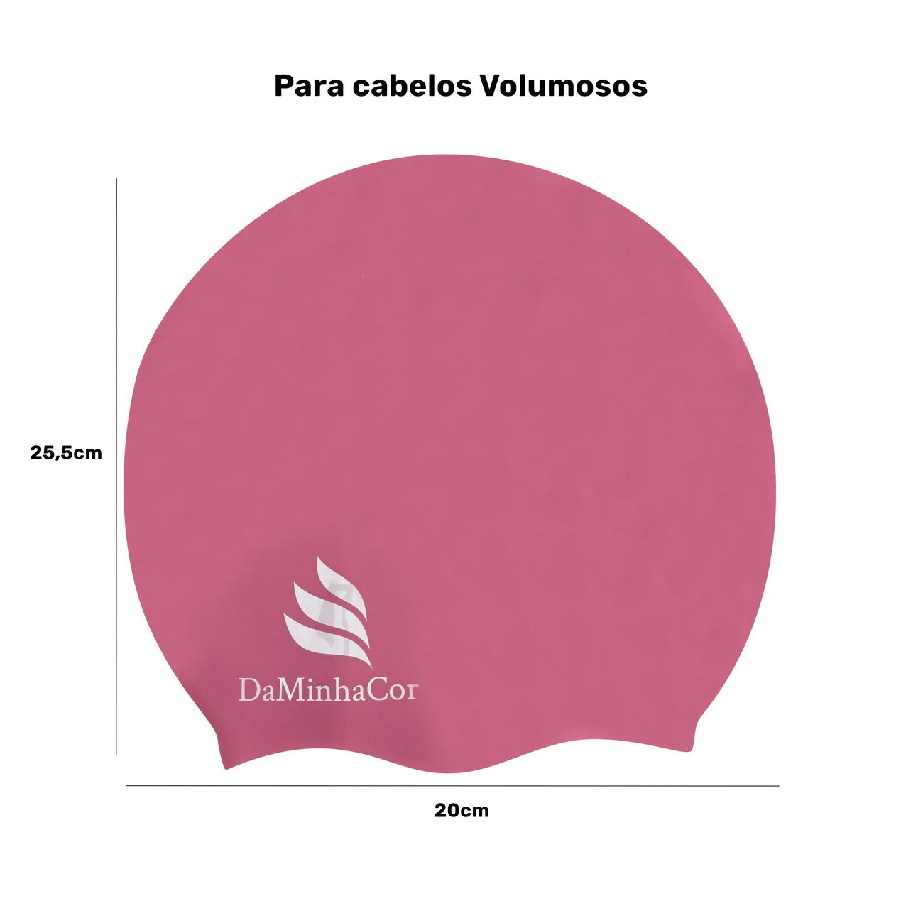 Touca de Natação Adulto para Cabelos Volumosos DaMinhaCor - Video 1