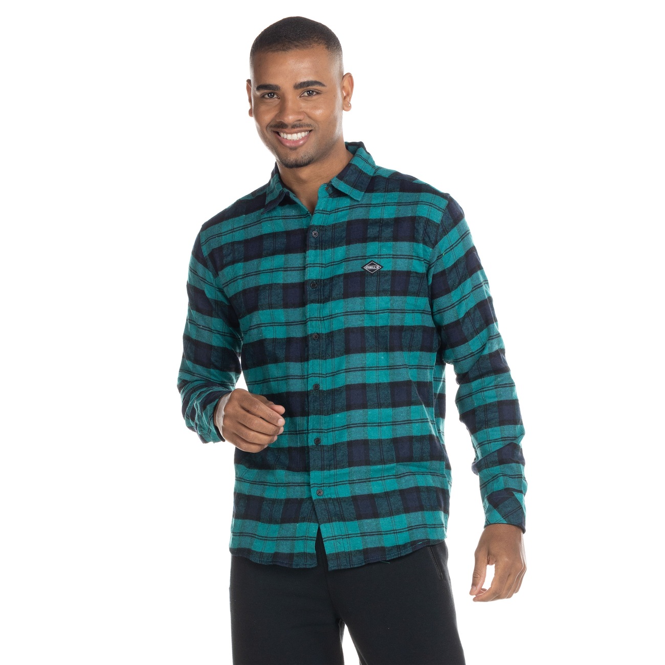 Camisa Xadrez O'neill Manga Longa 23878 - Masculina em Promoção