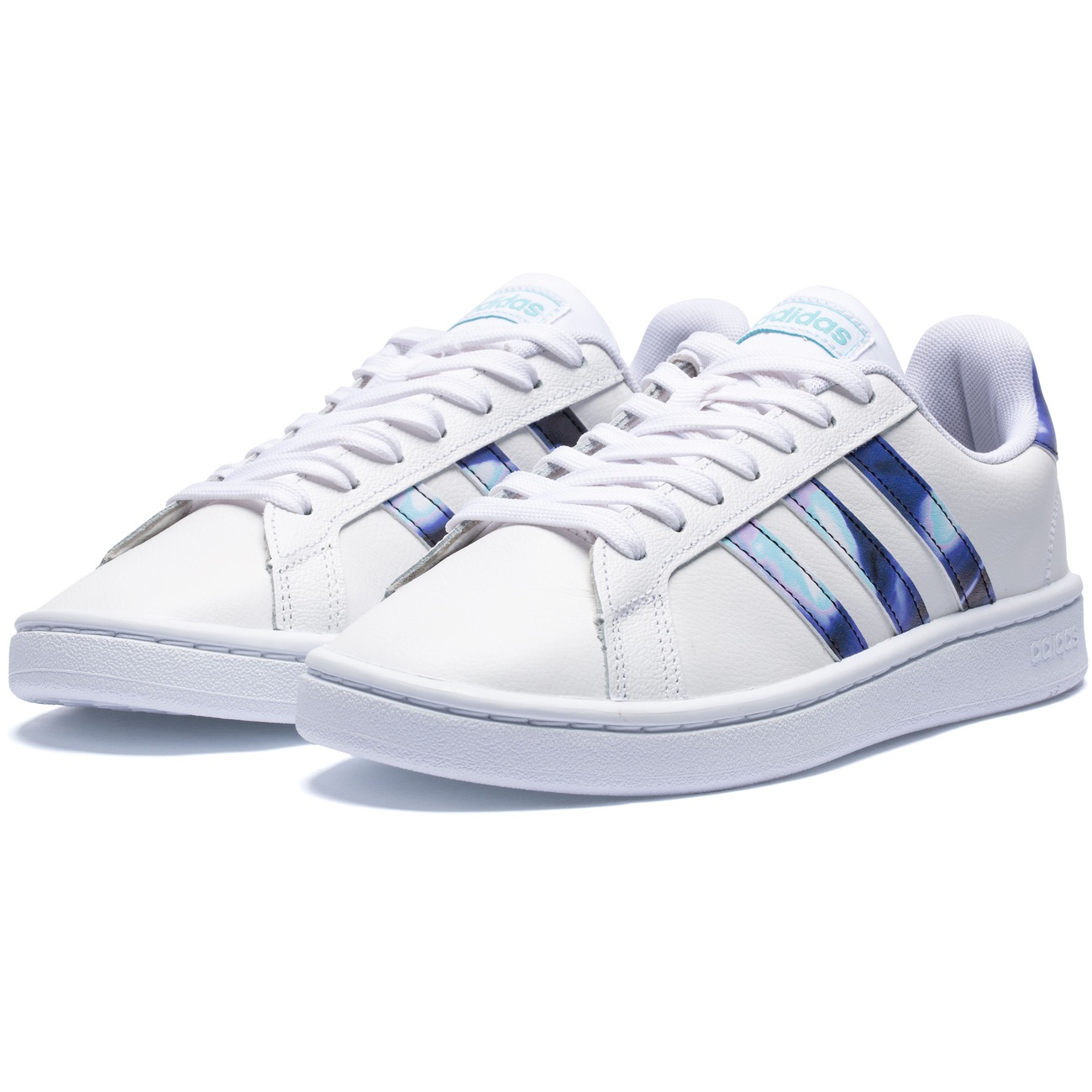 tênis couro adidas grand court farm feminino