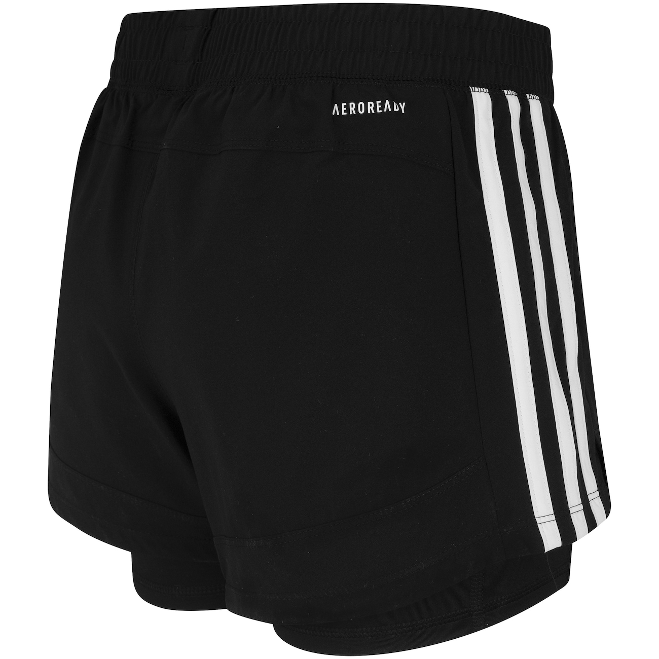 Shorts adidas Feminino Pacer 3 Listras 2 In 1 - Video 1