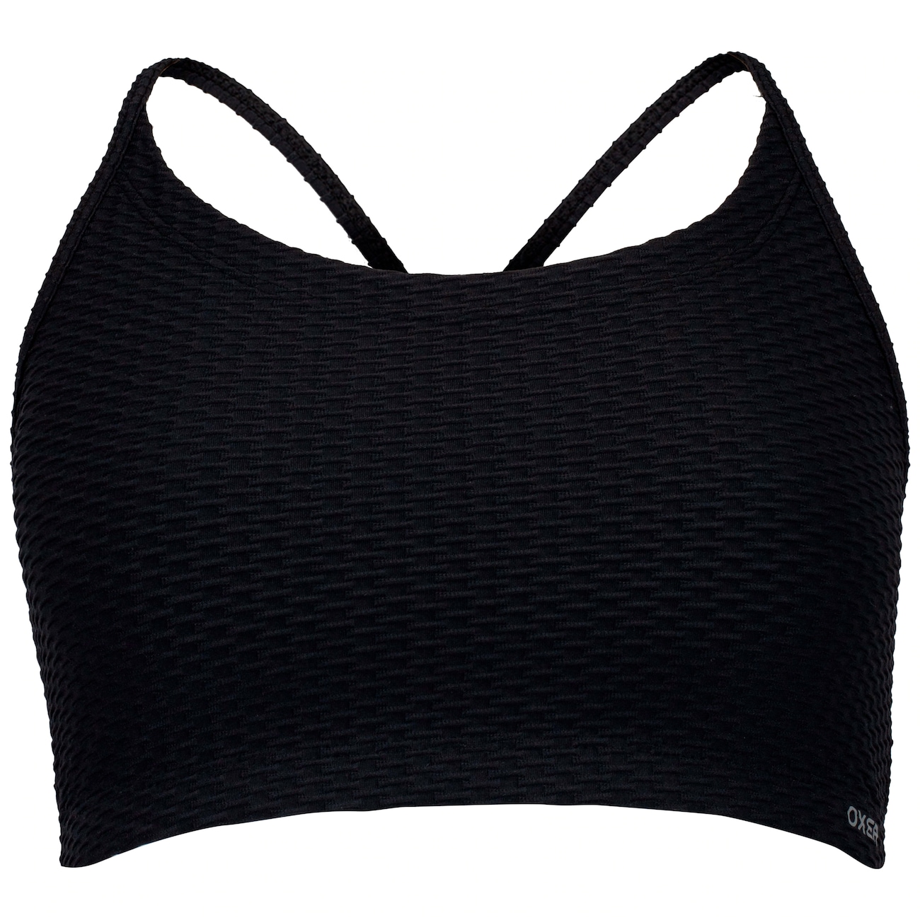 Top Fitness Oxer Alça Fina Textura - Adulto - Video 1