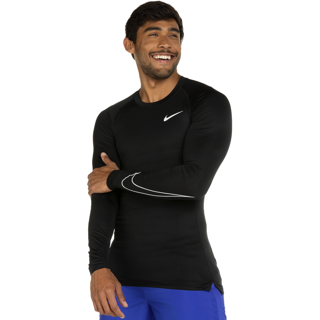 Camiseta Nike Manga Longa NP Dri-Fit Tight Top LS Masculina