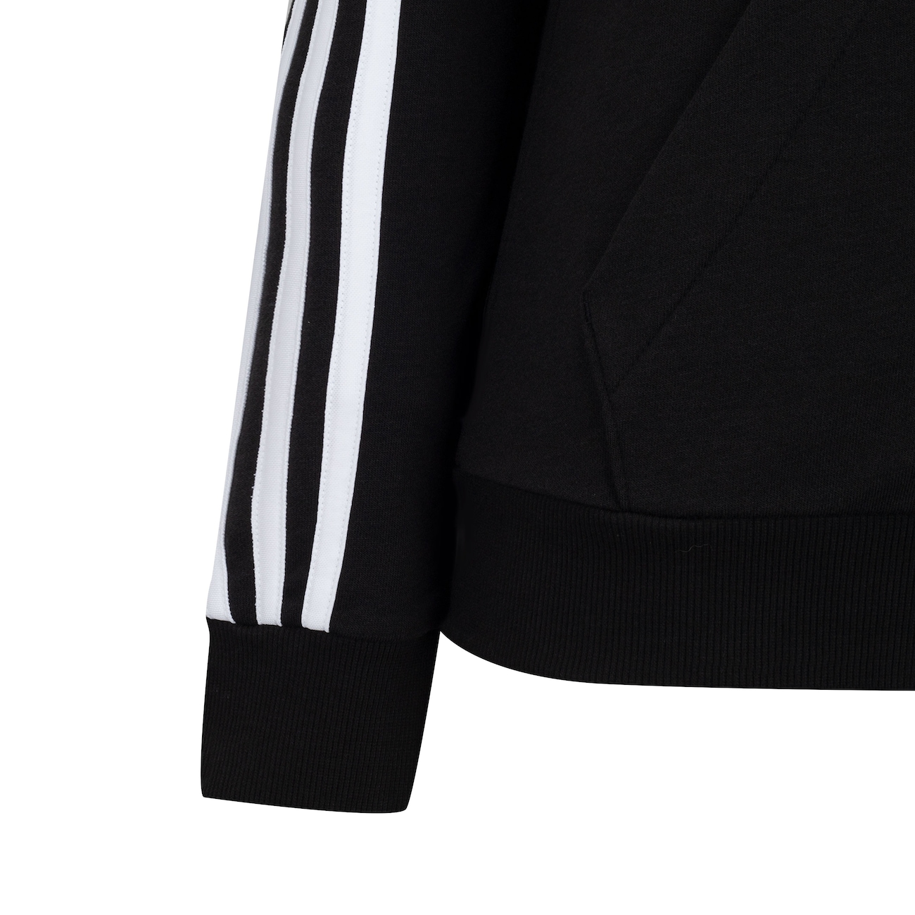Blusa de Moletom adidas com Capuz 3 Listras com Zíper - Feminina - Video 1