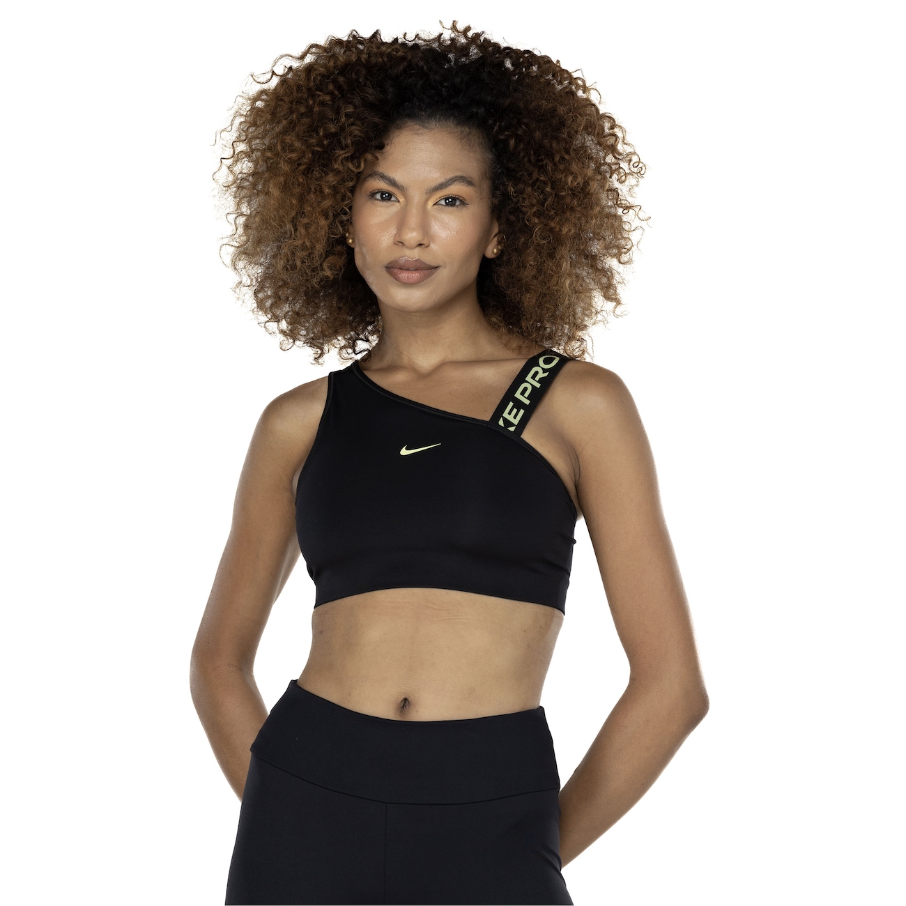 Top Fitness Nike Dri-Fit Swoosh Asymmetric BRA - Adulto em