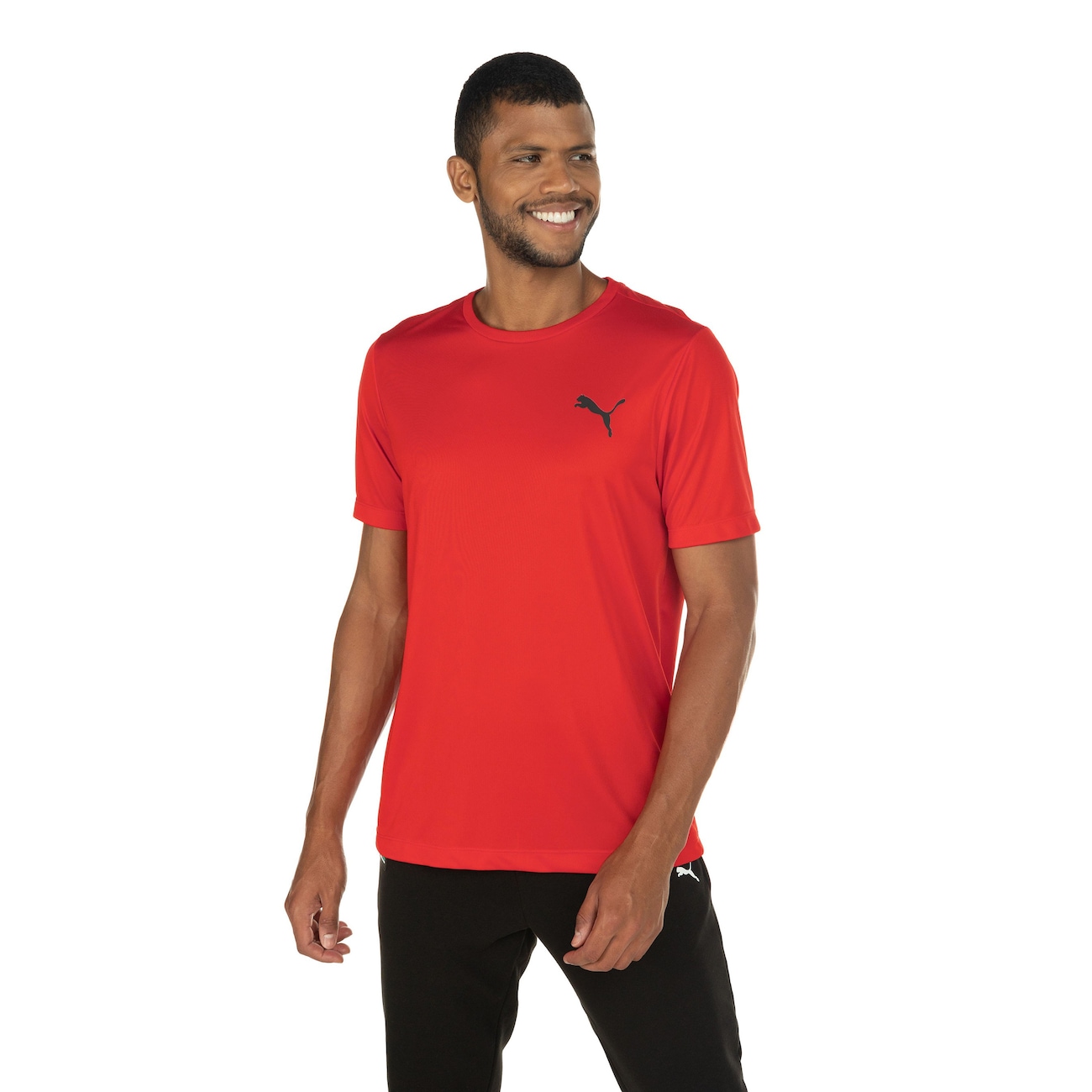 Camiseta Puma Manga Curta Active Small Logo - Masculina