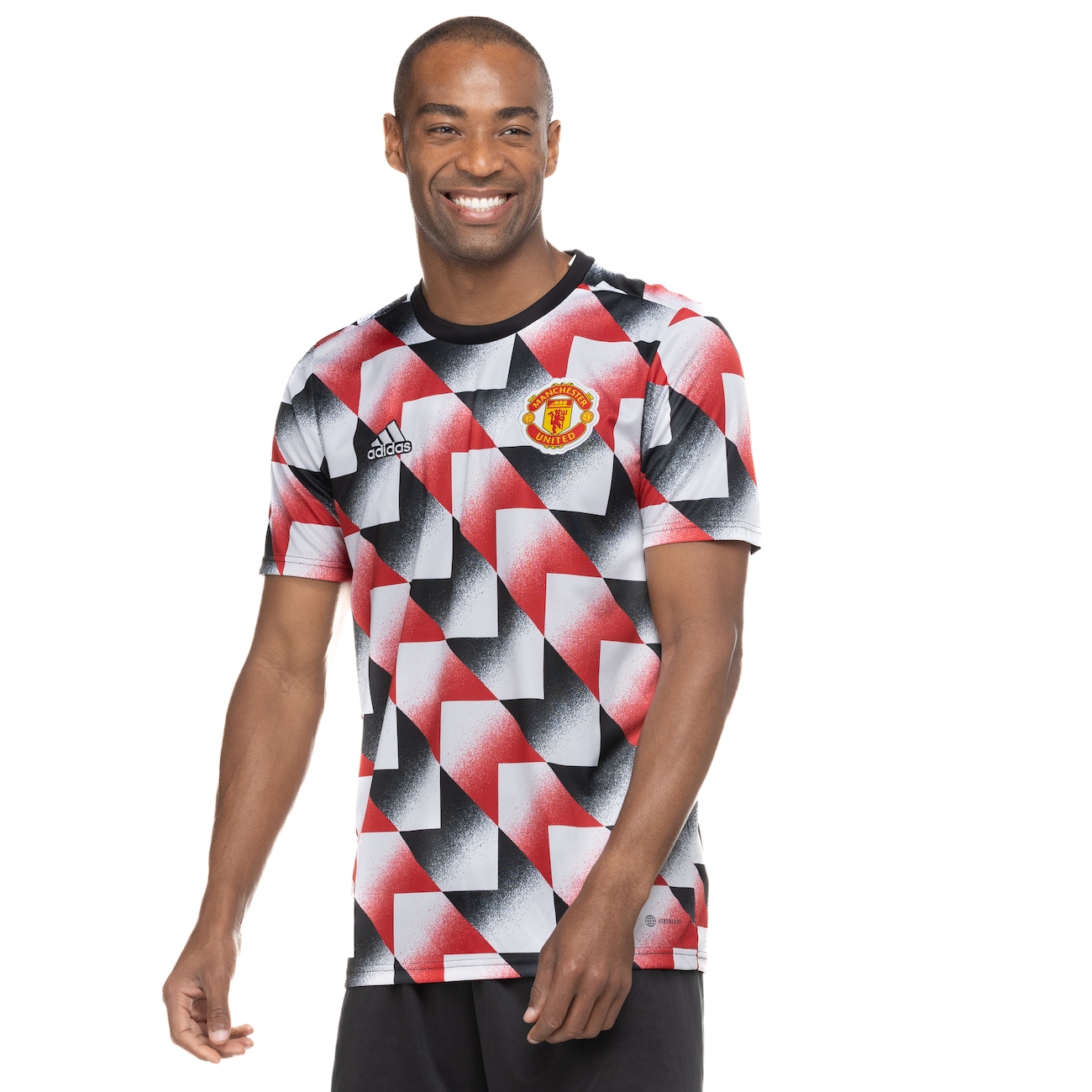 Camisa Pré-Jogo Manchester United 22/23 adidas - Masculina | Centauro