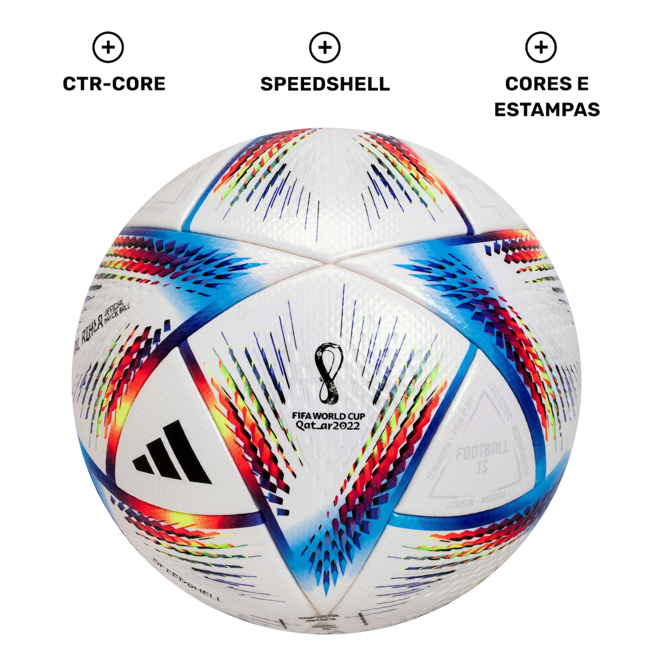 Bola de Futebol de Campo Al Rihla Copa do Mundo WC22 Pro adidas