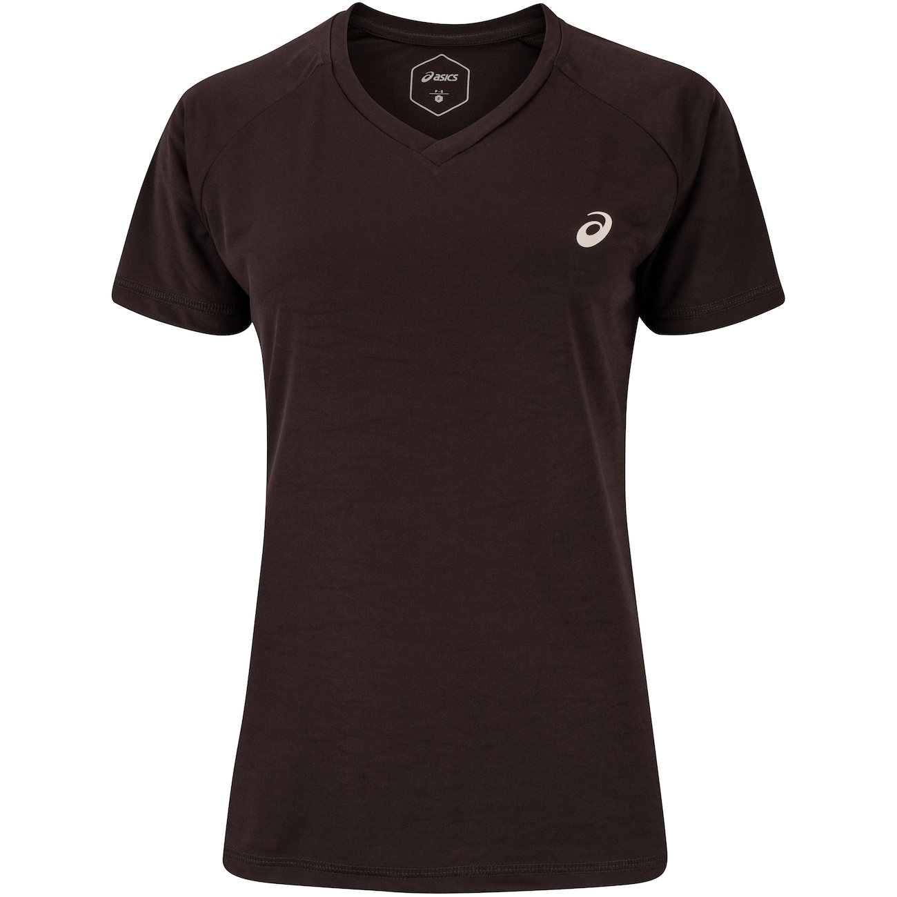 Camiseta ASICS Manga Curta Basic Logo Feminina
