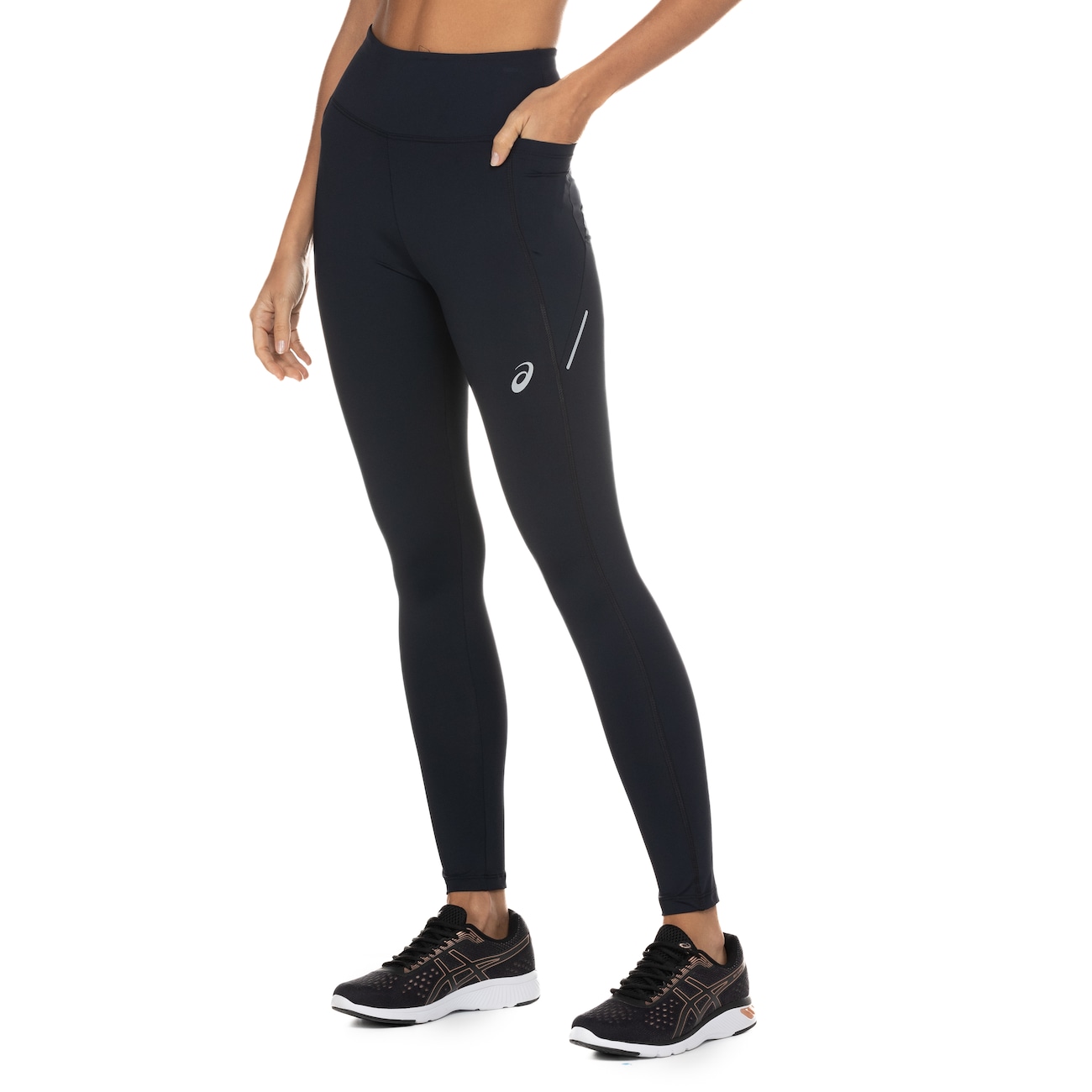 Calça Legging Feminina ASICS com Proteção UV e Bolso Lateral