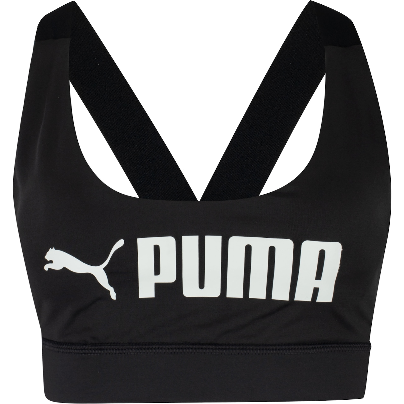 Top Fitness com Bojo Puma Mid Impact Fit Bra - Adulto - Video 1