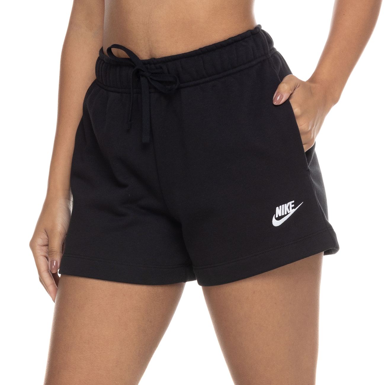 Short De Moletom Da Nike Feminino Short Nike Feminino NSW Club FLC