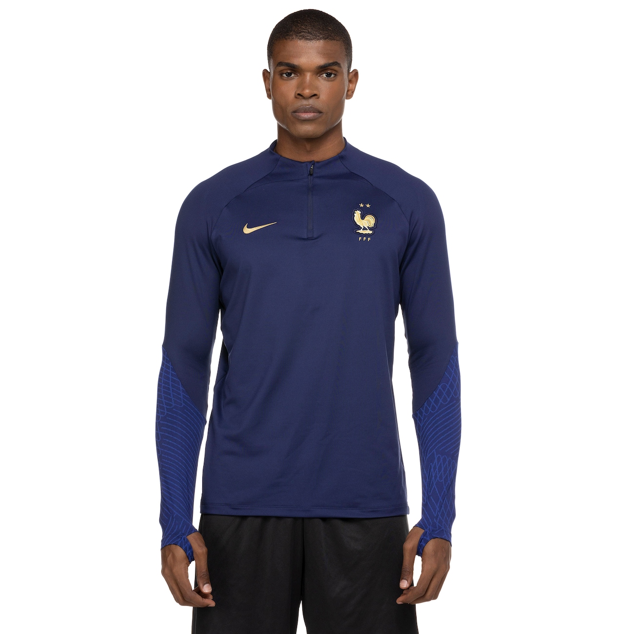 Camisa Seleção da França Manga Longa Dri-Fit Strk Nike - Masculina