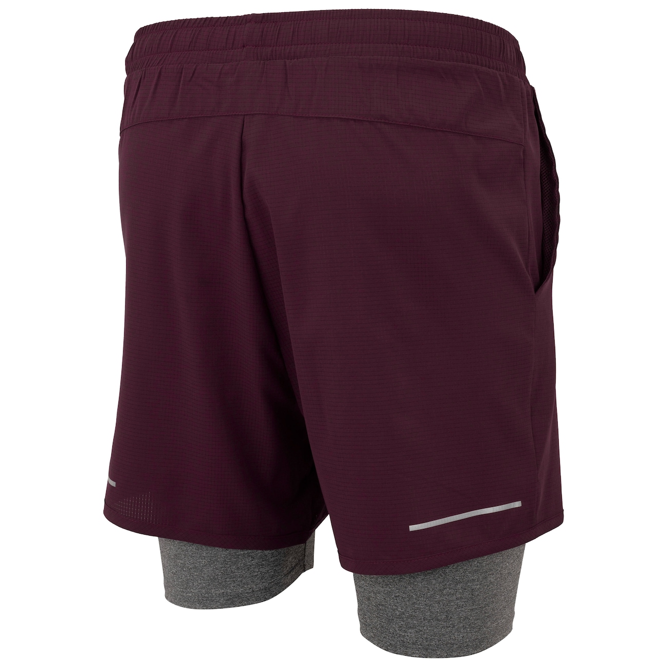 Bermuda Masculina ASICS 5' 2 em 1 Quadriculado - Video 1