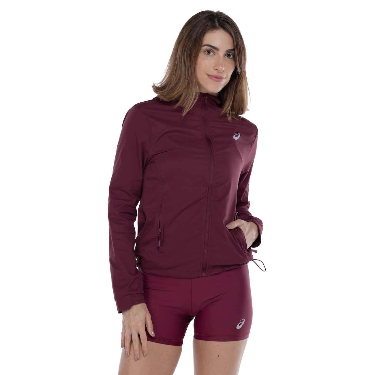 Jaqueta Feminina ASICS com Capuz Icon Packable