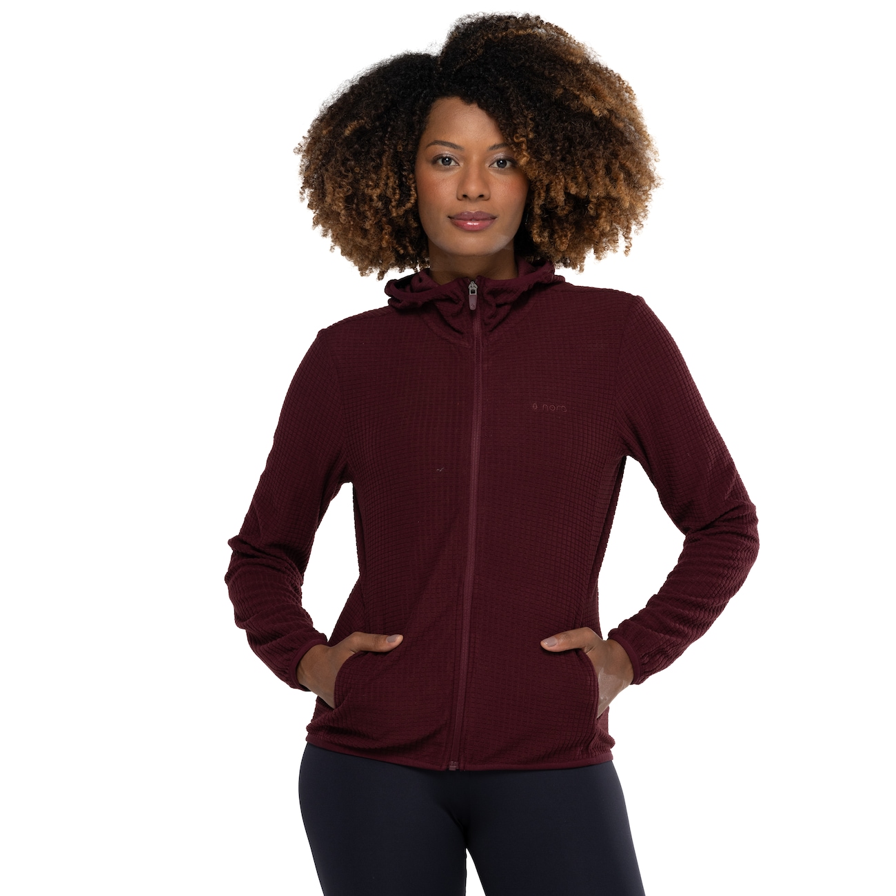 Jaqueta Feminina Nord com Capuz Fleece