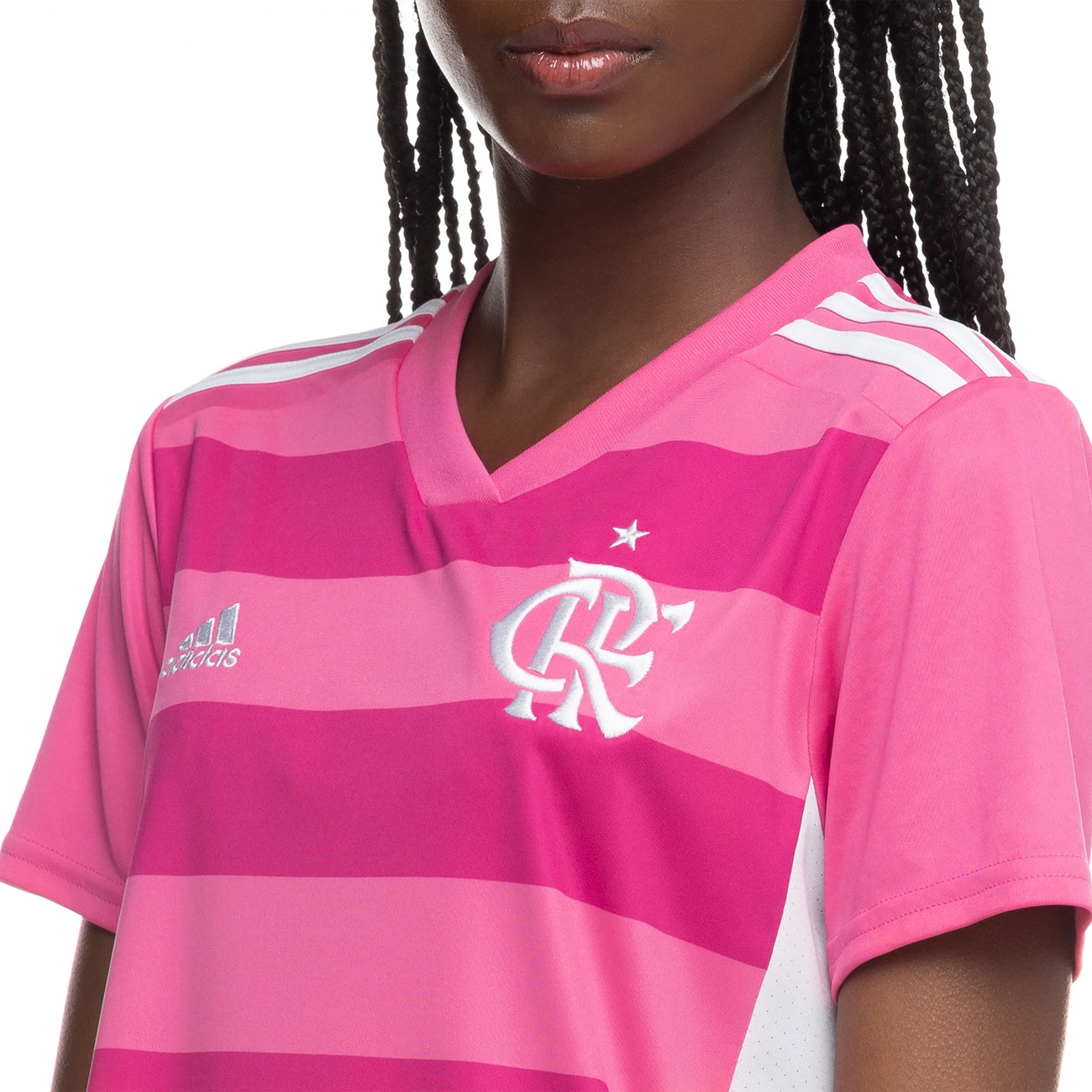 Camisa do Flamengo Rosa 2019 adidas - Feminina