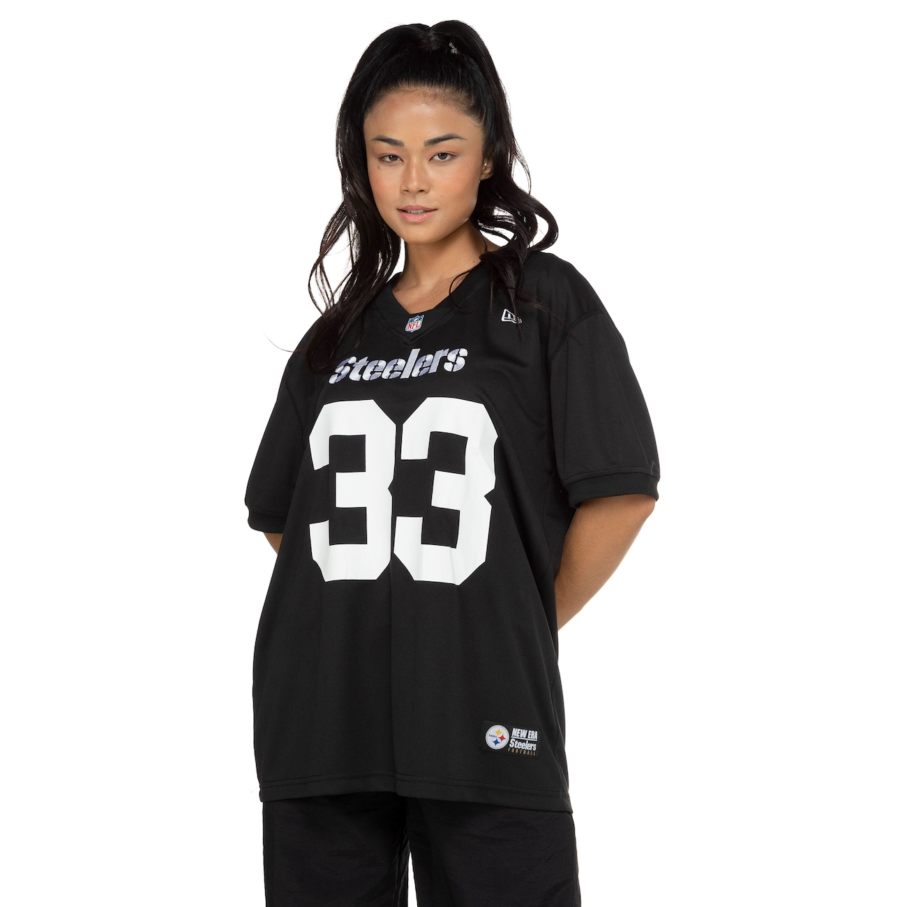 Camiseta do Pittsburgh Steelers NFL New Era Unissex Jersey Core