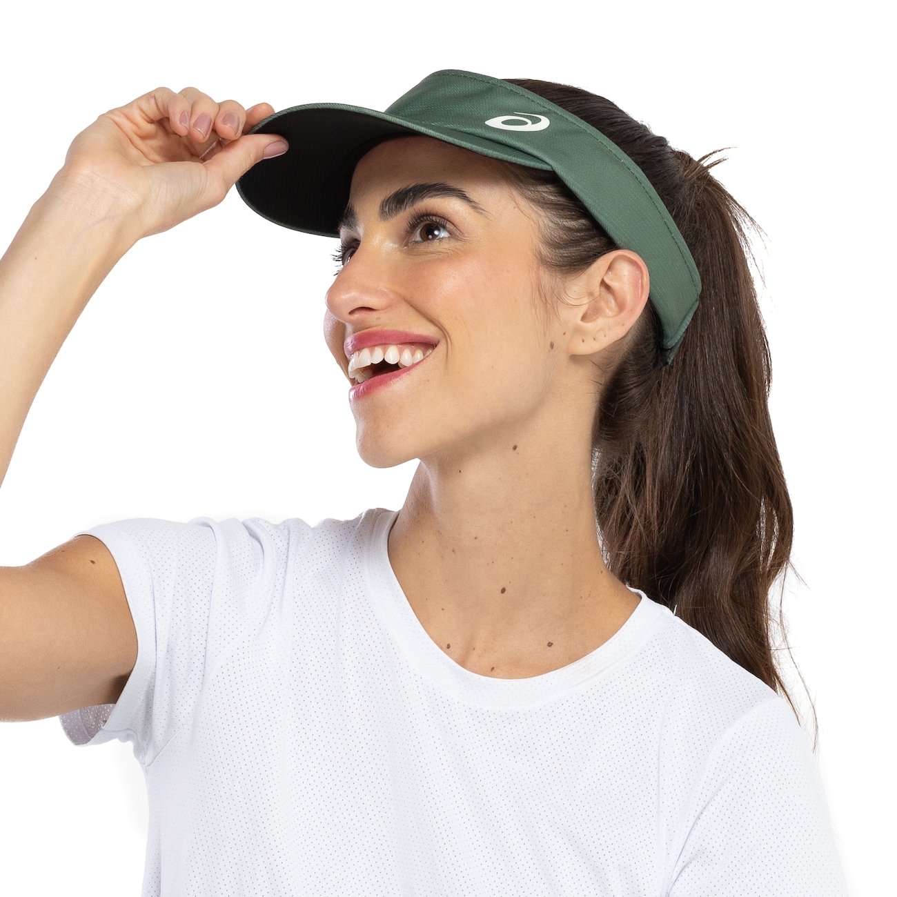 Viseira Aba Curva ASICS Strapback Básica - Adulto