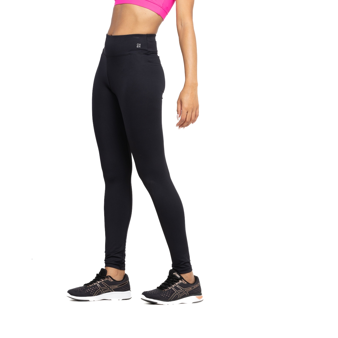 Calça Legging Oxer Feminina Campeão Slim Cós Baixo Média