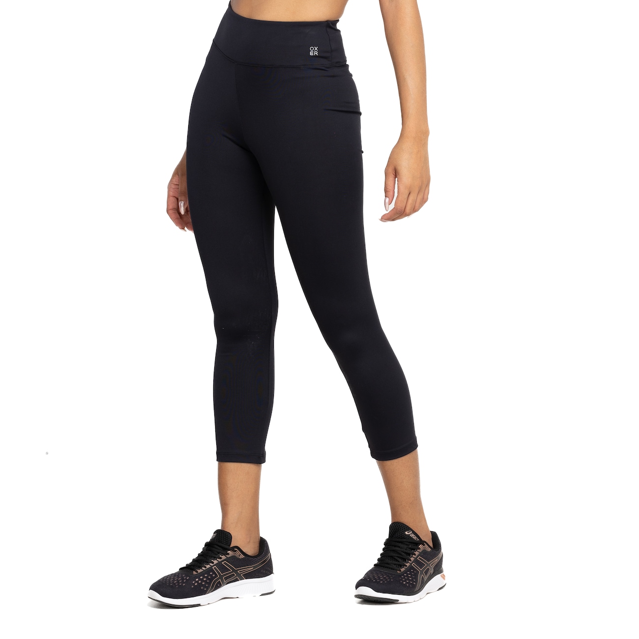 Calça Legging Feminina Oxer Capri Campeão Slim Cós Baixo Média
