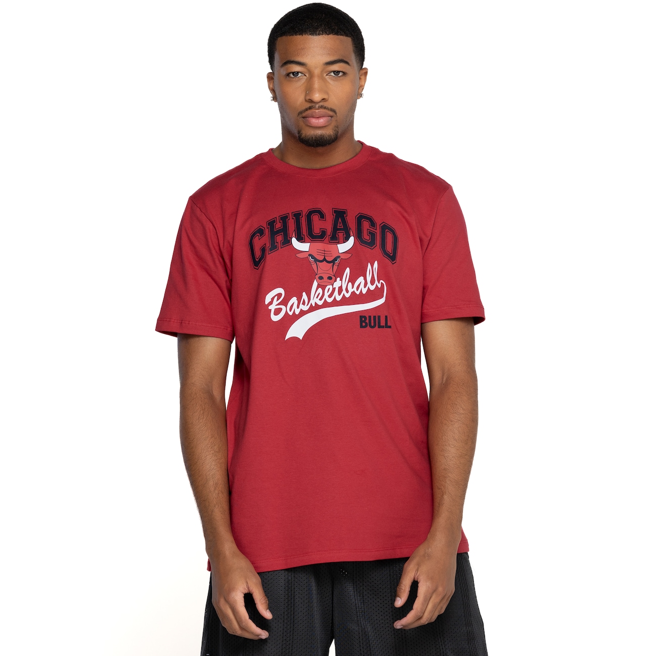 Camiseta Chicago Bulls Masculina NBA Manga Curta Nb352