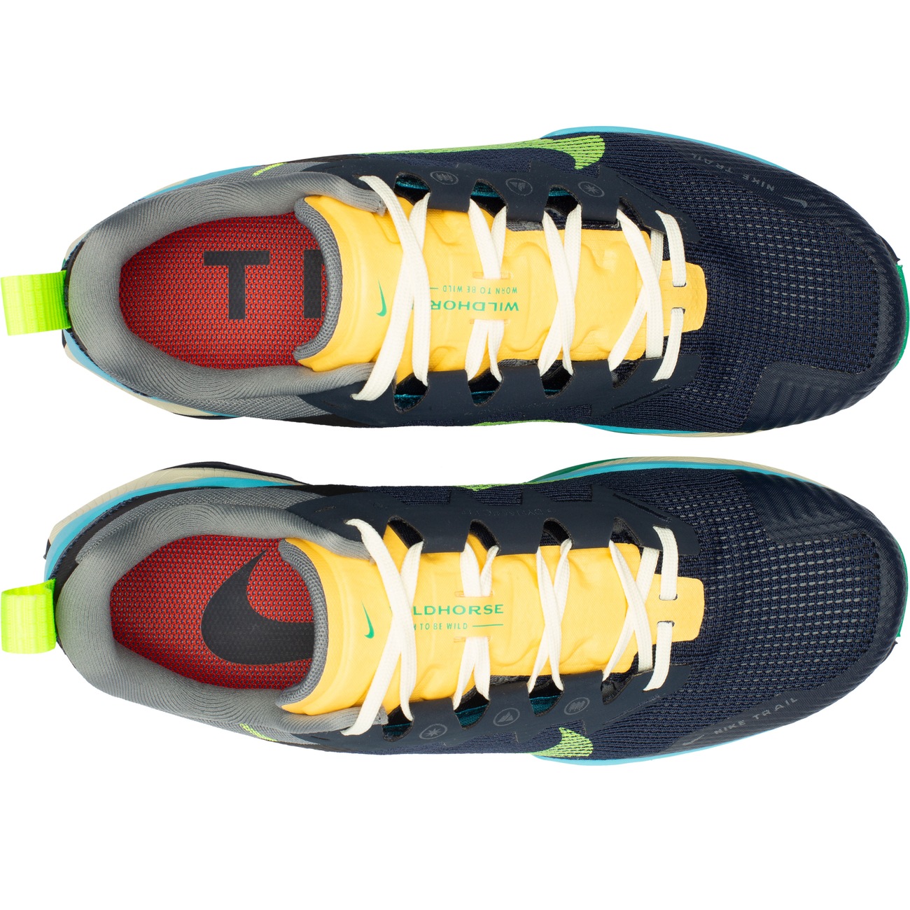 NIKE REACT WILDHORSE 8 サイズ25 NIKE Tênis masculino de corrida baixo, Preto cáqui, enxofre vívido