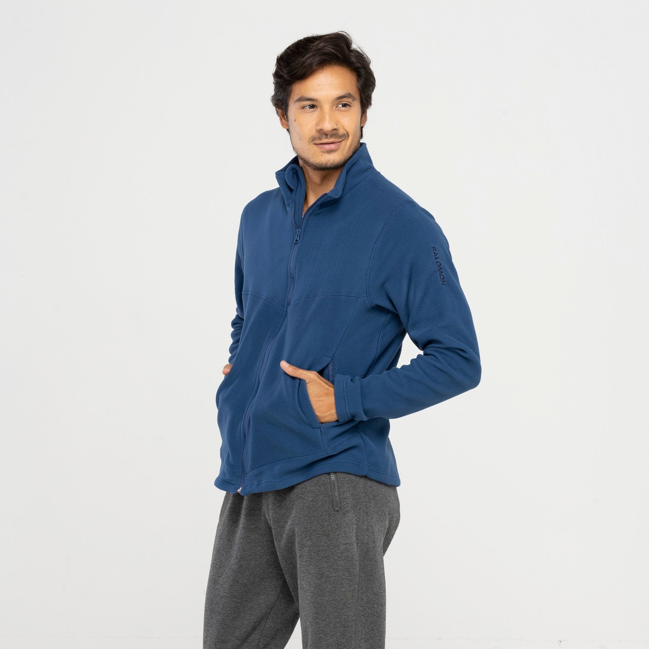 FLEECE SALOMON POLAR LT FZ M NAVY MASC | Centauro