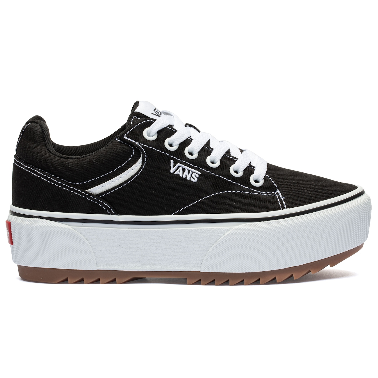 Authentic Plataforma Vans Authentic Preto Feminino Vans Original