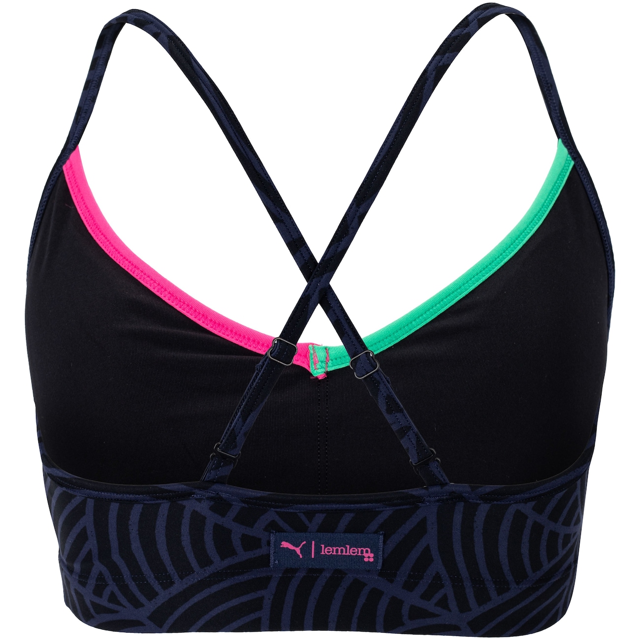 Top Fitness com Bojo Puma Baixa Sustentação Lemlem Low Impact BRA - Adulto - Video 1